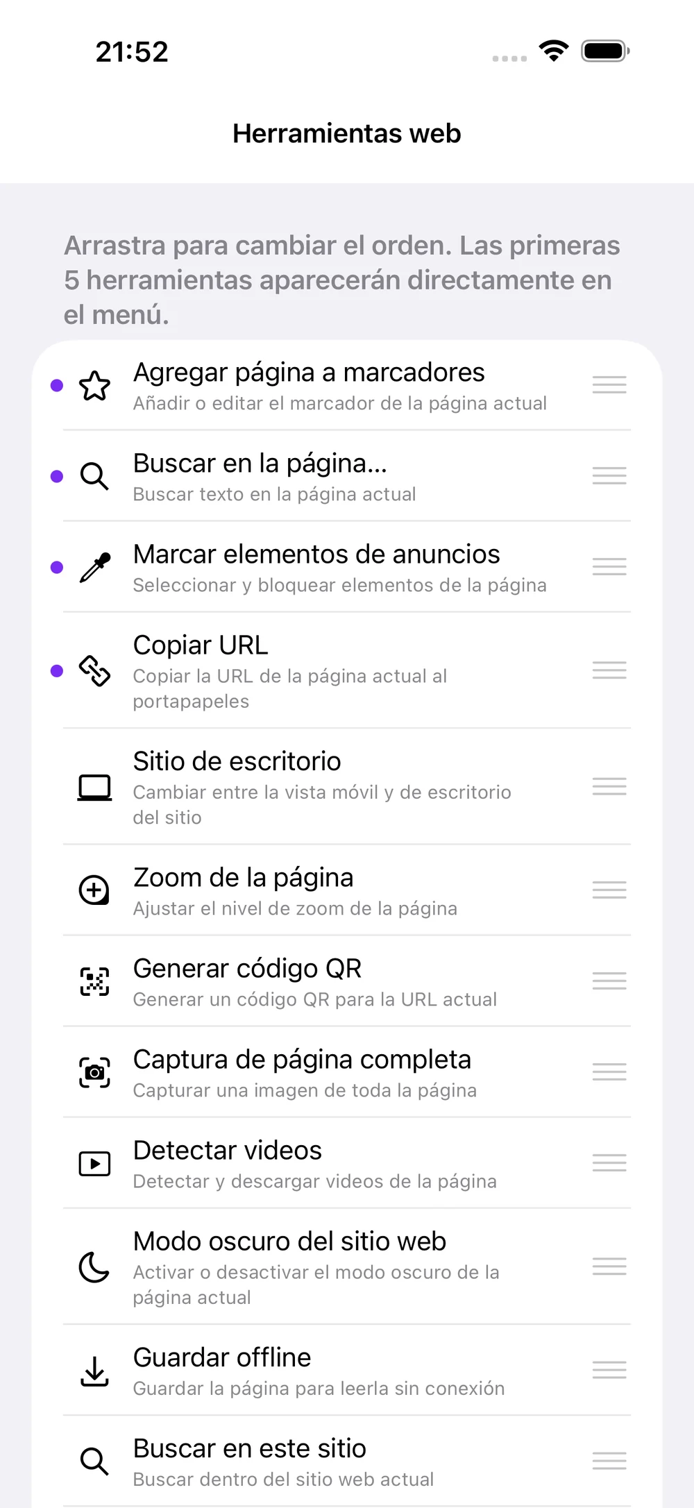 Tareas de la web. En un solo lugar.