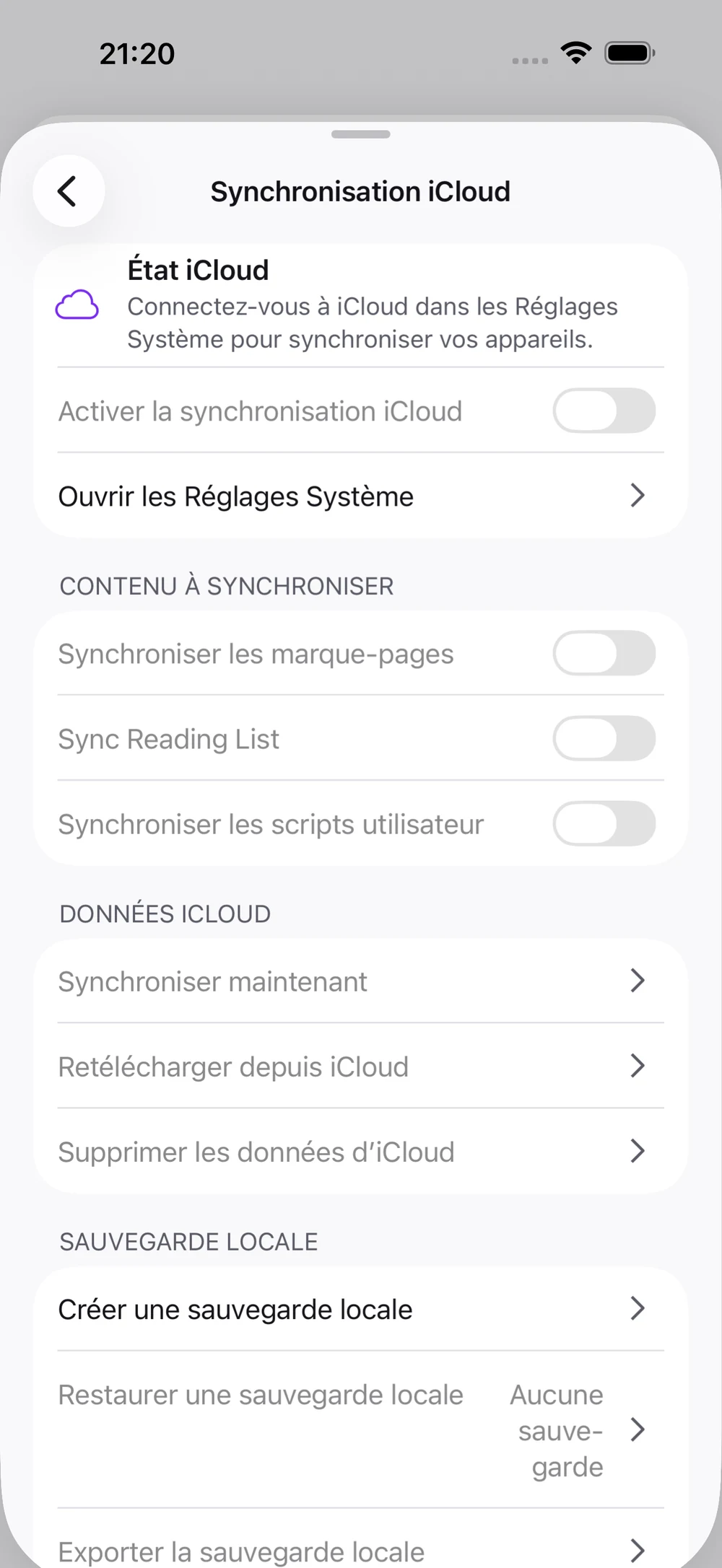 Un autre appareil. Le même web.