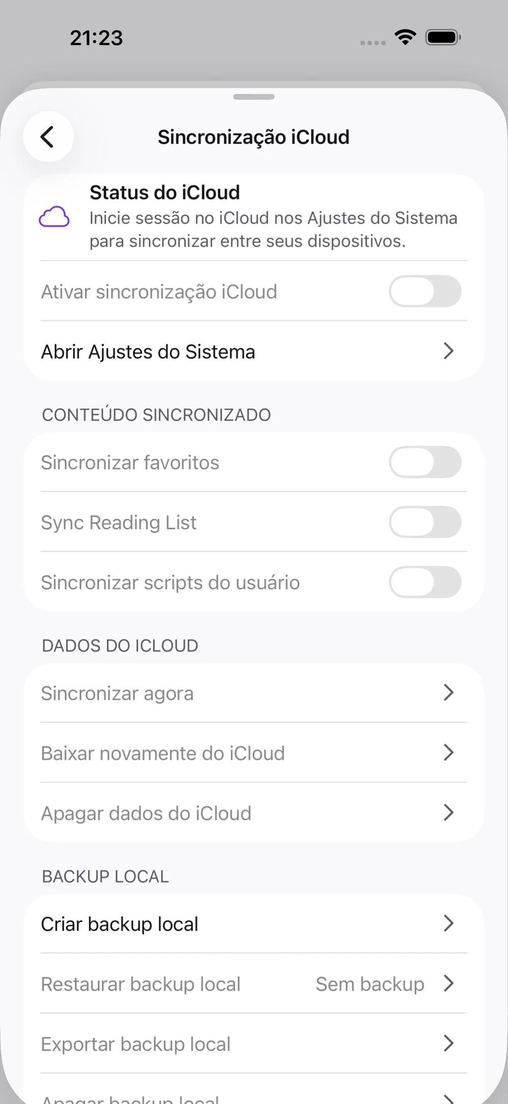Outro dispositivo. A sua mesma web.